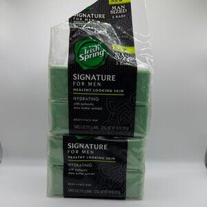 Irish Spring Signature Men Hydrating Body Face Bar Soap DISCONTINUED 4 Bars